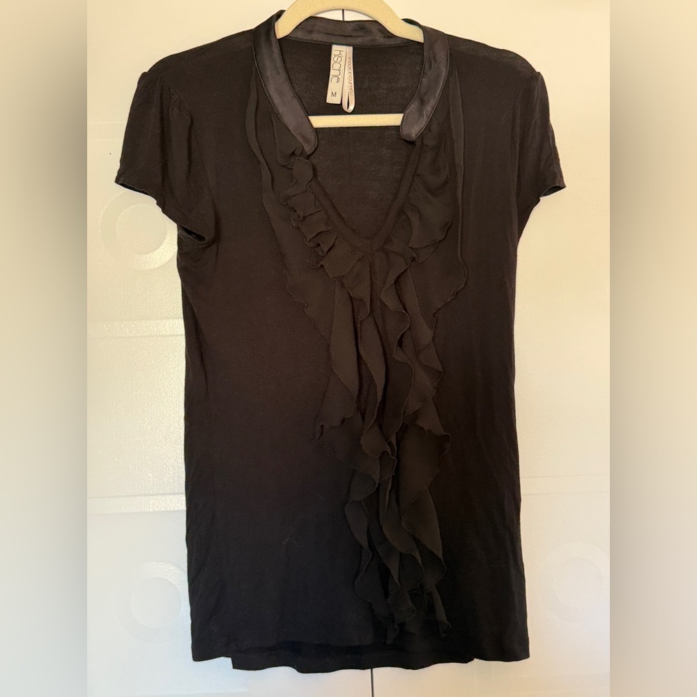 Kische Ruffled V-Neck Top